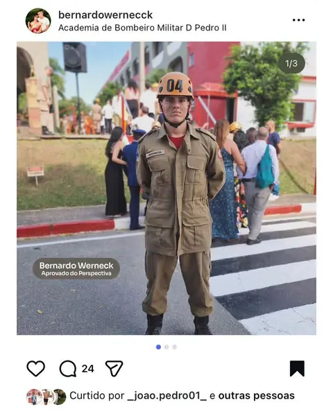 Aluno aprovado no CFO CBMERJ