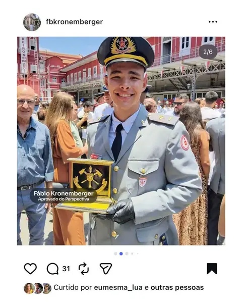 Aluno aprovado no CFO CBMERJ