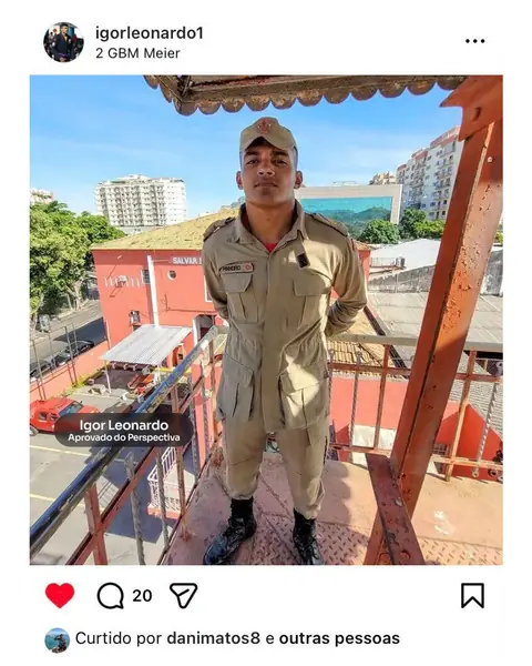 Aluno aprovado no CFO CBMERJ