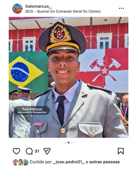 Aluno aprovado no CFO CBMERJ