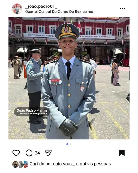 Aluno aprovado no CFO CBMERJ
