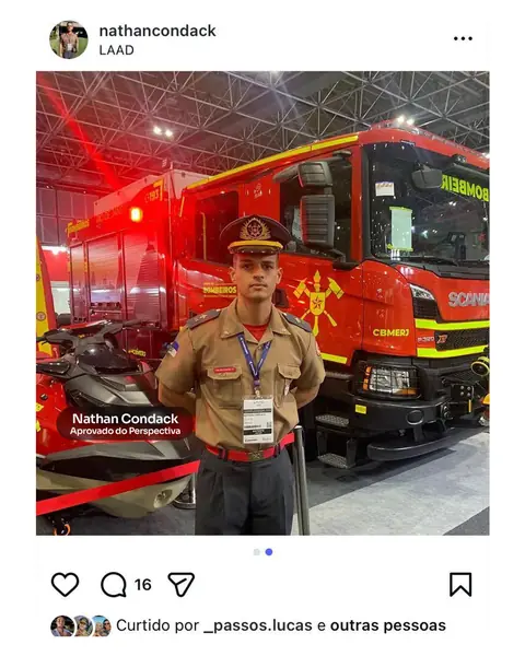 Aluno aprovado no CFO CBMERJ