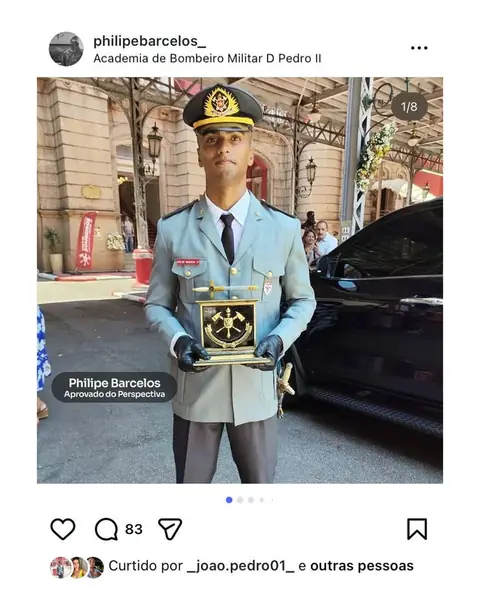 Aluno aprovado no CFO CBMERJ