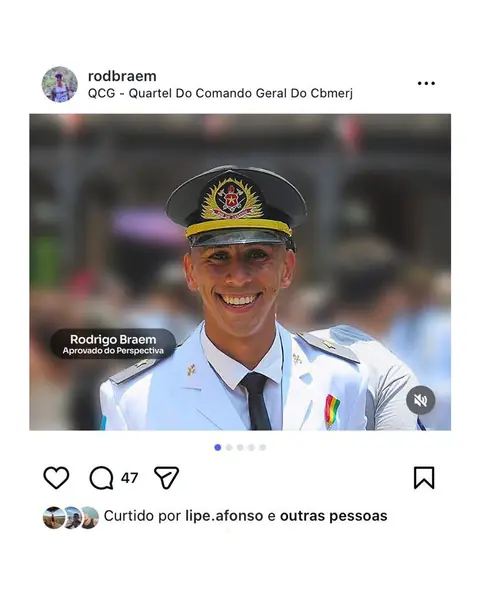 Aluno aprovado no CFO CBMERJ