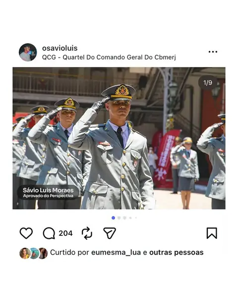 Aluno aprovado no CFO CBMERJ