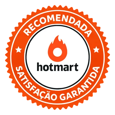 Selo Hotmart: compra recomendada com satisfação garantida